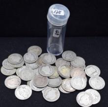 40 MIXED DATES & MINTS BARBER QUARTERS