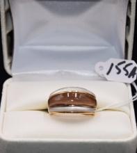 14K YELLOW GOLD OPAL & BLACK ONYX FASHION RING