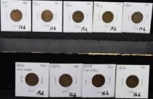 COMPLETE SET  FLYING EAGLE & INDIAN PENNIES