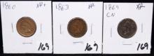 1860, 1863, 1864 CN INDIAN HEAD PENNIES