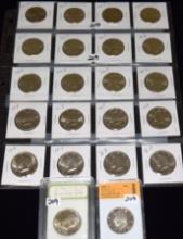 22 HIGH GRADE KENNEDY HALF DOLLARS