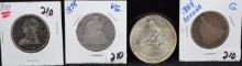 4 SILVER COINS