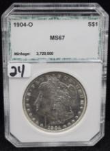 1904-S MORGAN DOLLAR - PCI MS67