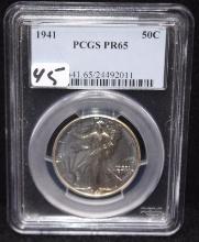 1941 WALKING LIBERTY HALF DOLLAR - PCGS PR65