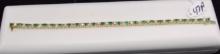 LADIES 6.12 CTTW DIAMOND & EMERALD 14K BRACELET
