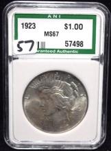 HIGH GRADE 1923 PEACE DOLLAR - ANI MS67