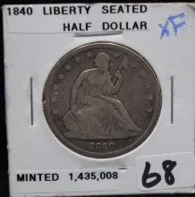1840 SEATED LIBERTY HALF DOLLAR