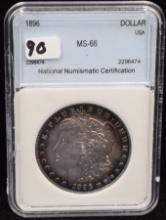 1896 MORGAN DOLLAR - NNC MS66