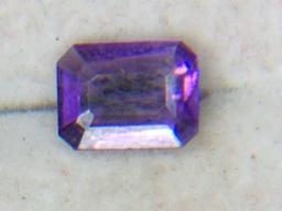 1.07 Carat Emerald Cut Amethyst