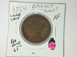 1854 Large Cent