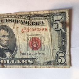 1963 $5.00 Red Seal