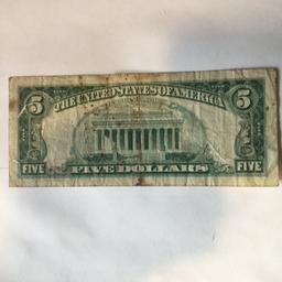 1963 $5.00 Red Seal