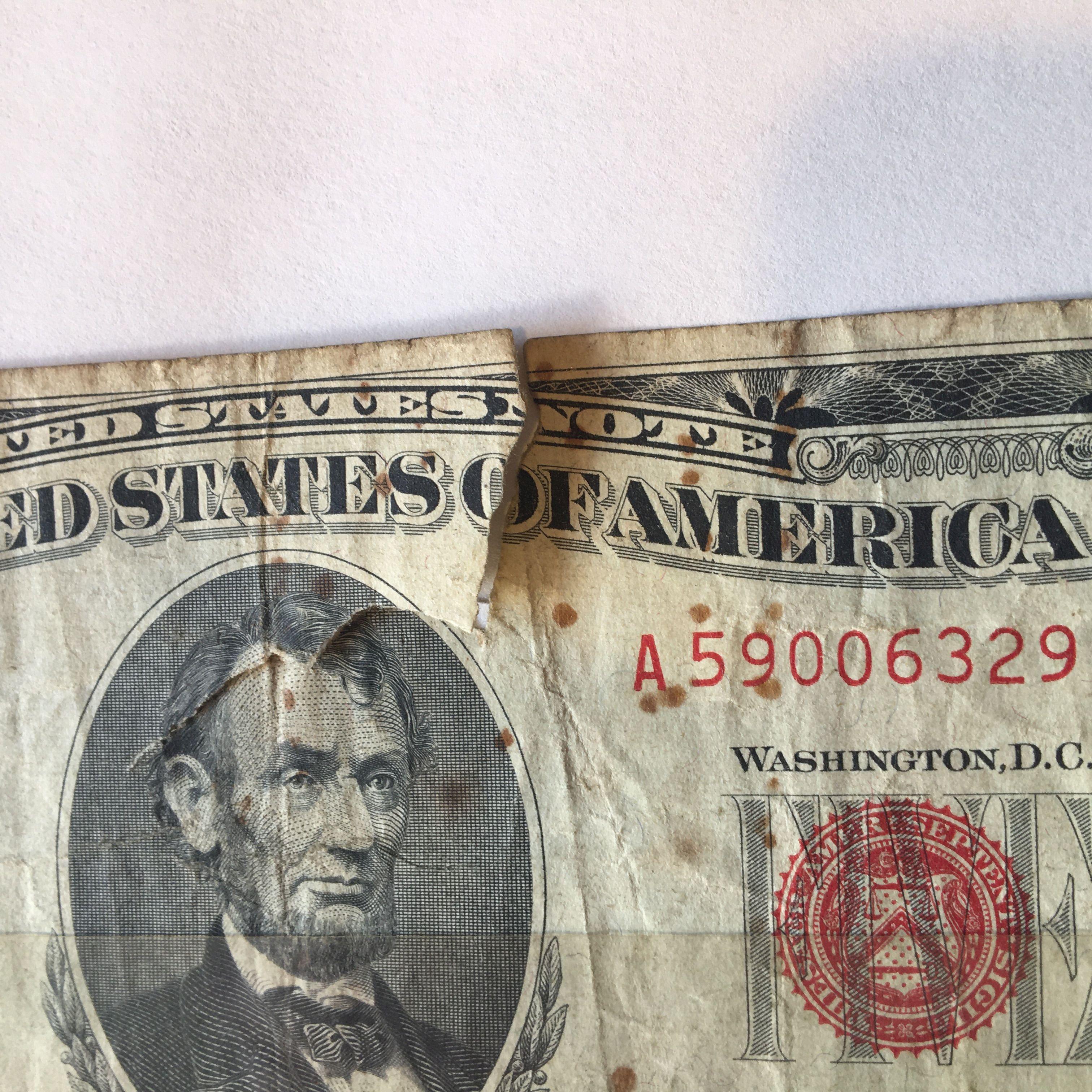1963 $5.00 Red Seal