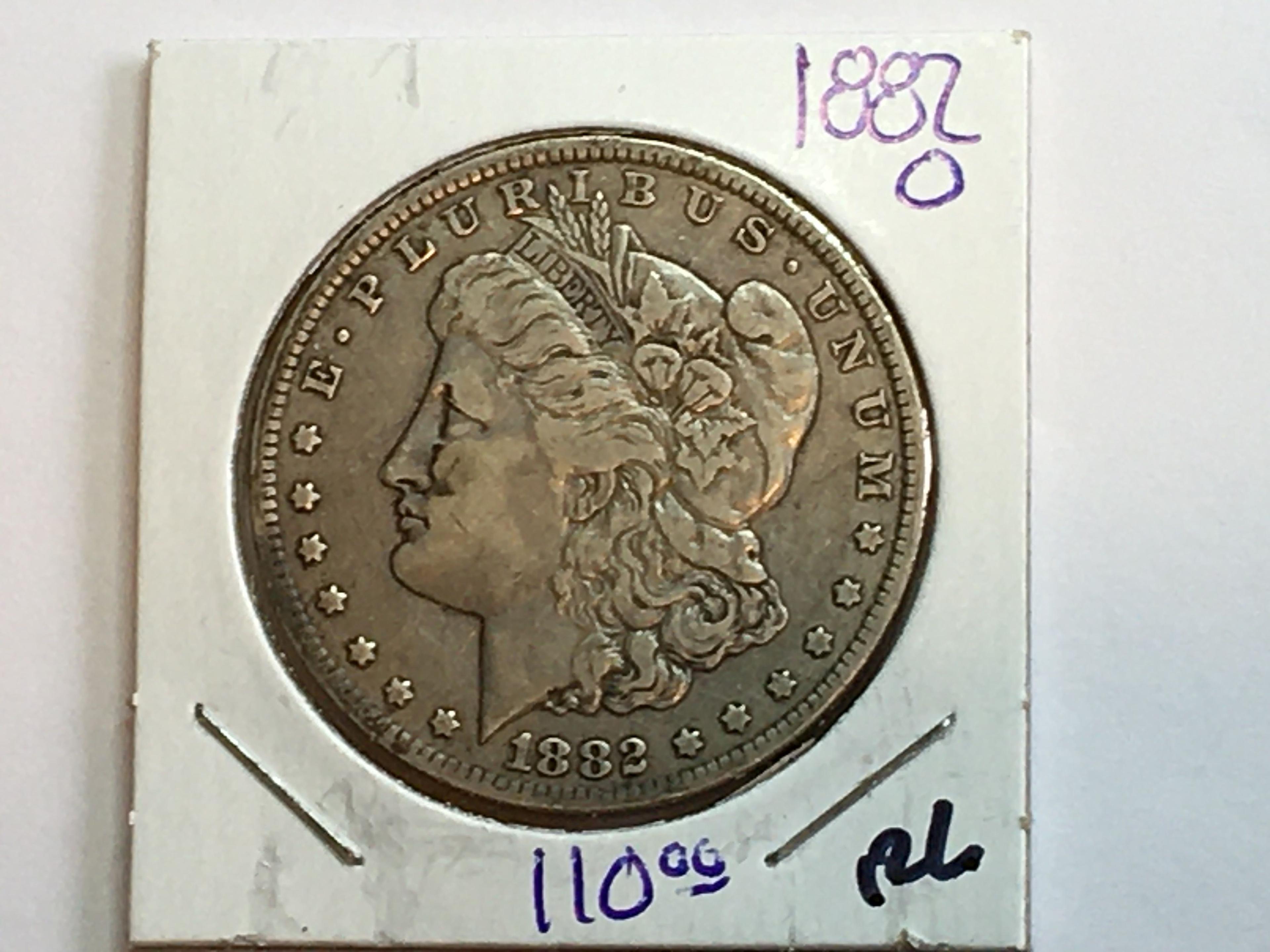 1882 O Morgan Dollar