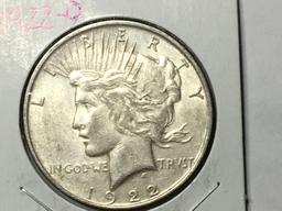 1922 D Peace Dollar