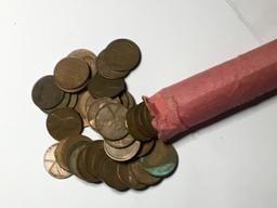 Roll Of 50 Wheat Cents