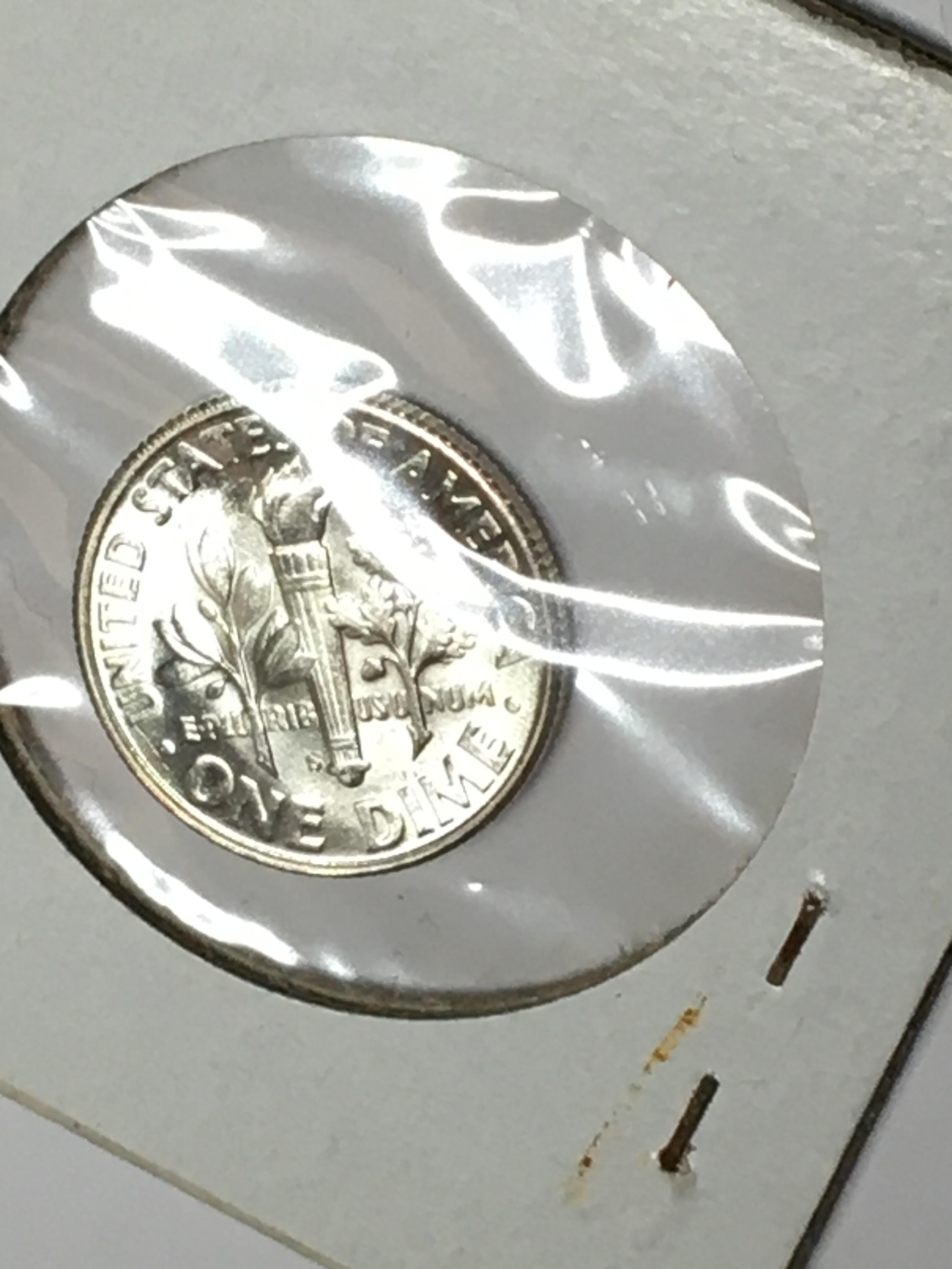 Roosevelt Silver Dime 1946 S  D D R Gem B U  D D R Closed S Satin White High Grade
