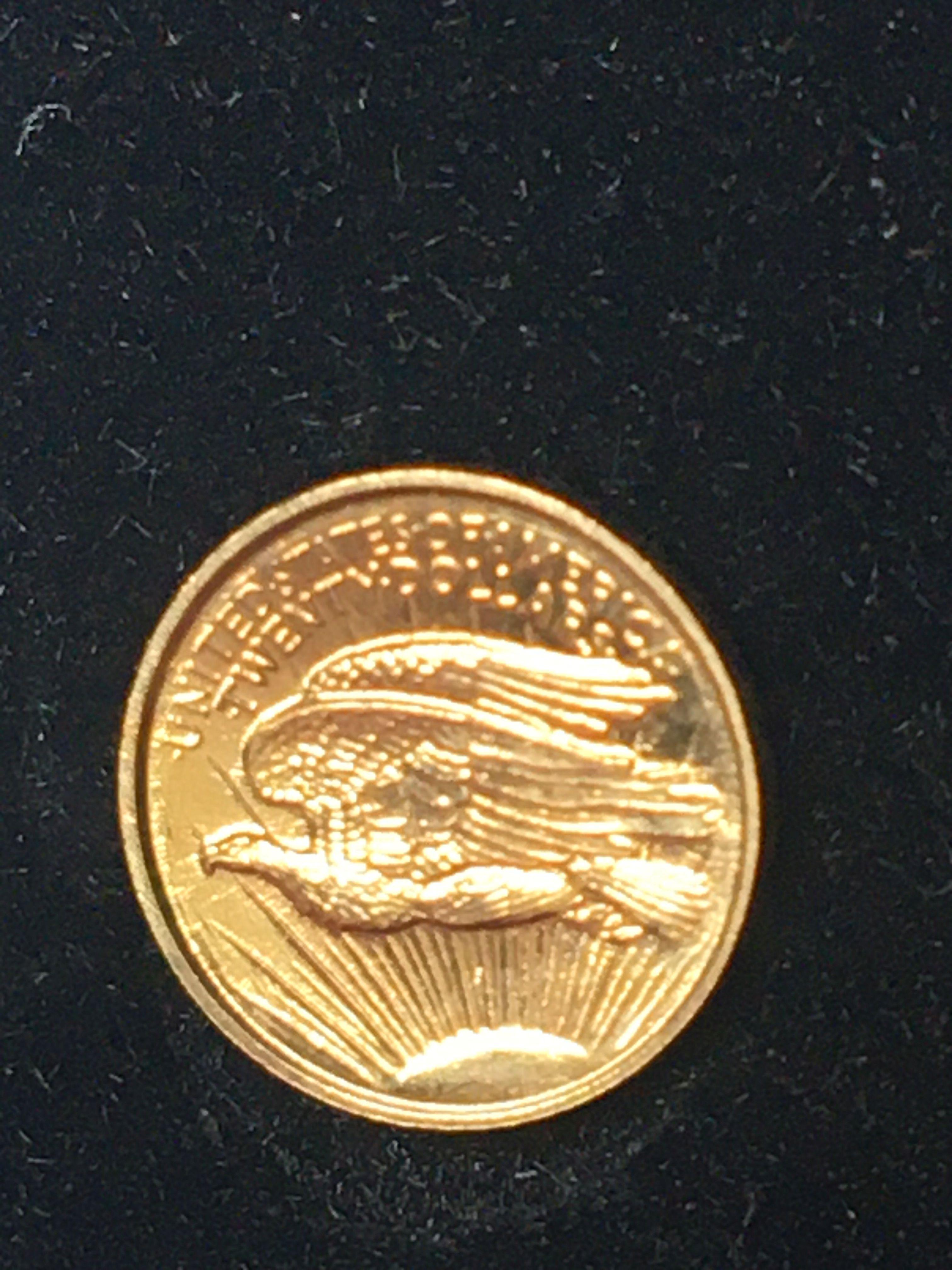 14kt Gold American Jewelry Coin.53 Grams Solid 14kt Gold