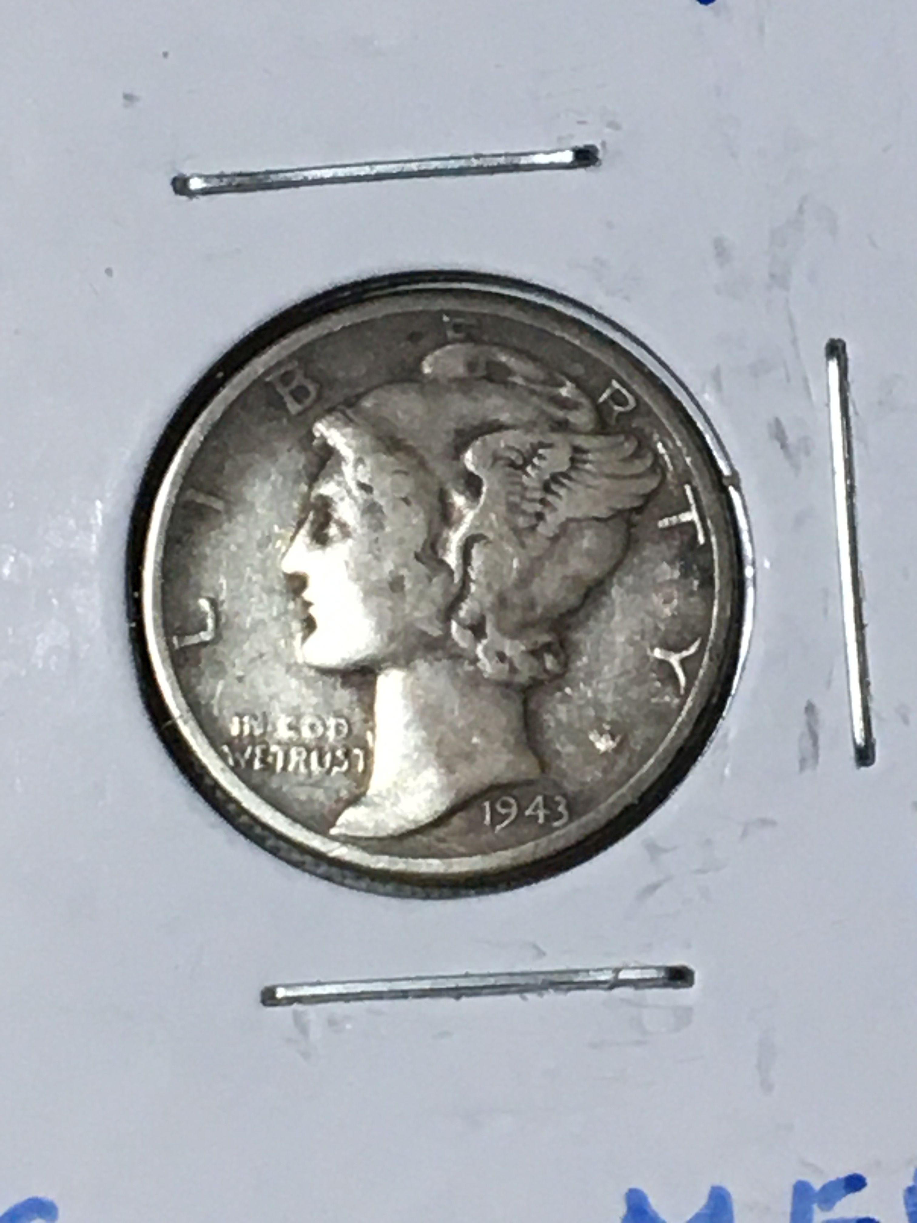 1943 P Mercury Dime