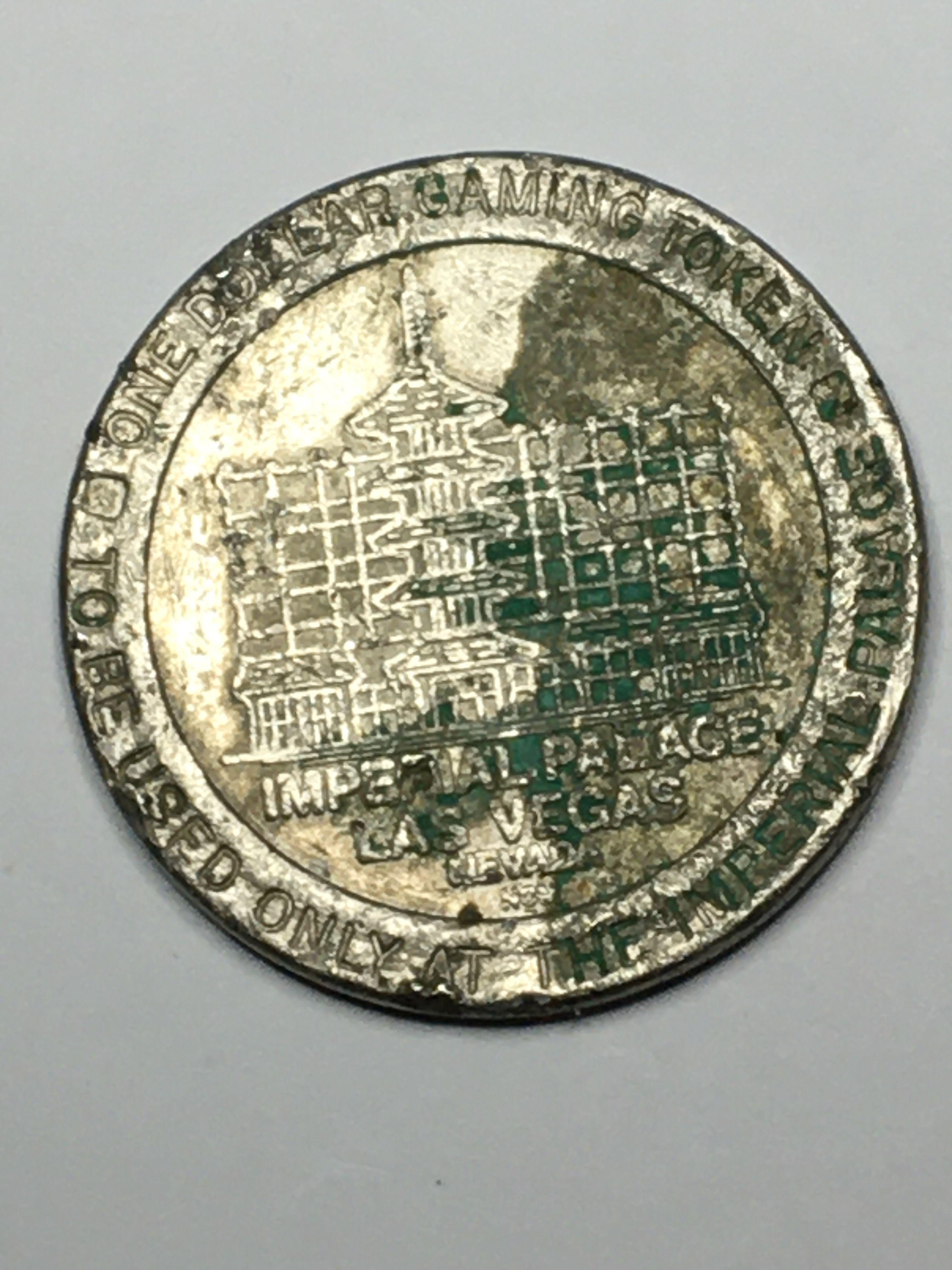 Eisenhower Dollar 1974 And Imerpal Palace Las Vegas Casino Token