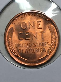 Lincoln Wheat Cent 1946 S Gem Red High Grade Beauty