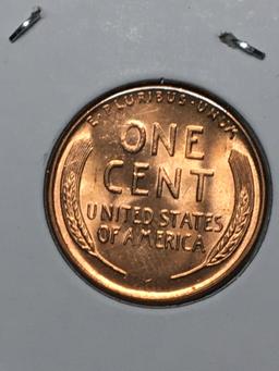 Lincoln Wheat Cent 1955 D Gem Red High Grade