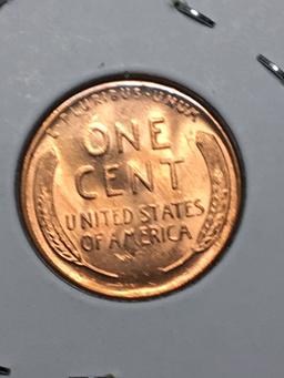 Lincoln Wheat Cent 1955 S Gem Red High Grade