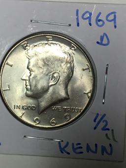 1969 D Kennedy Half Dollar