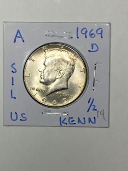 1969 D Kennedy Half Dollar