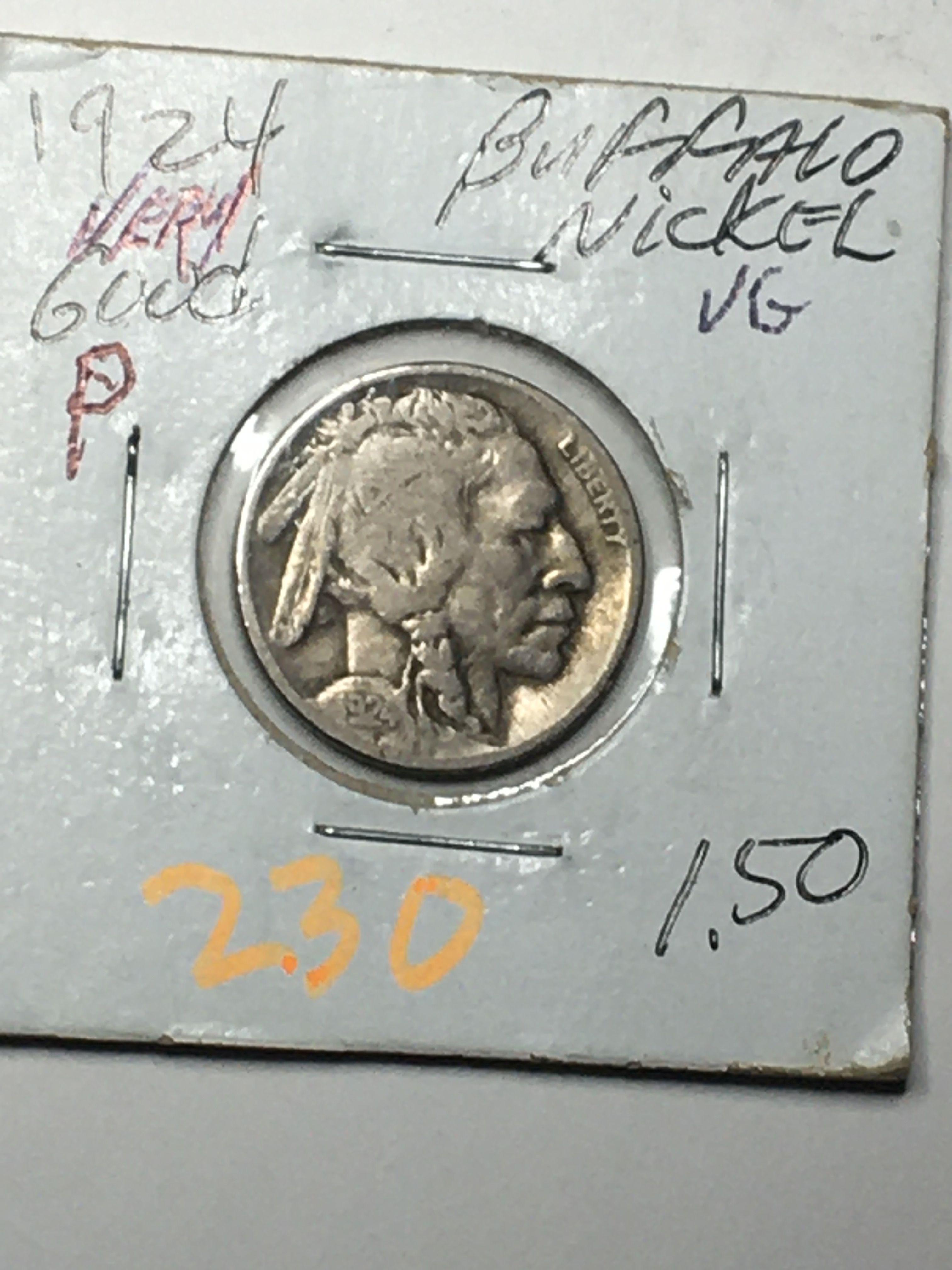 1924 P Buffalo Nickel