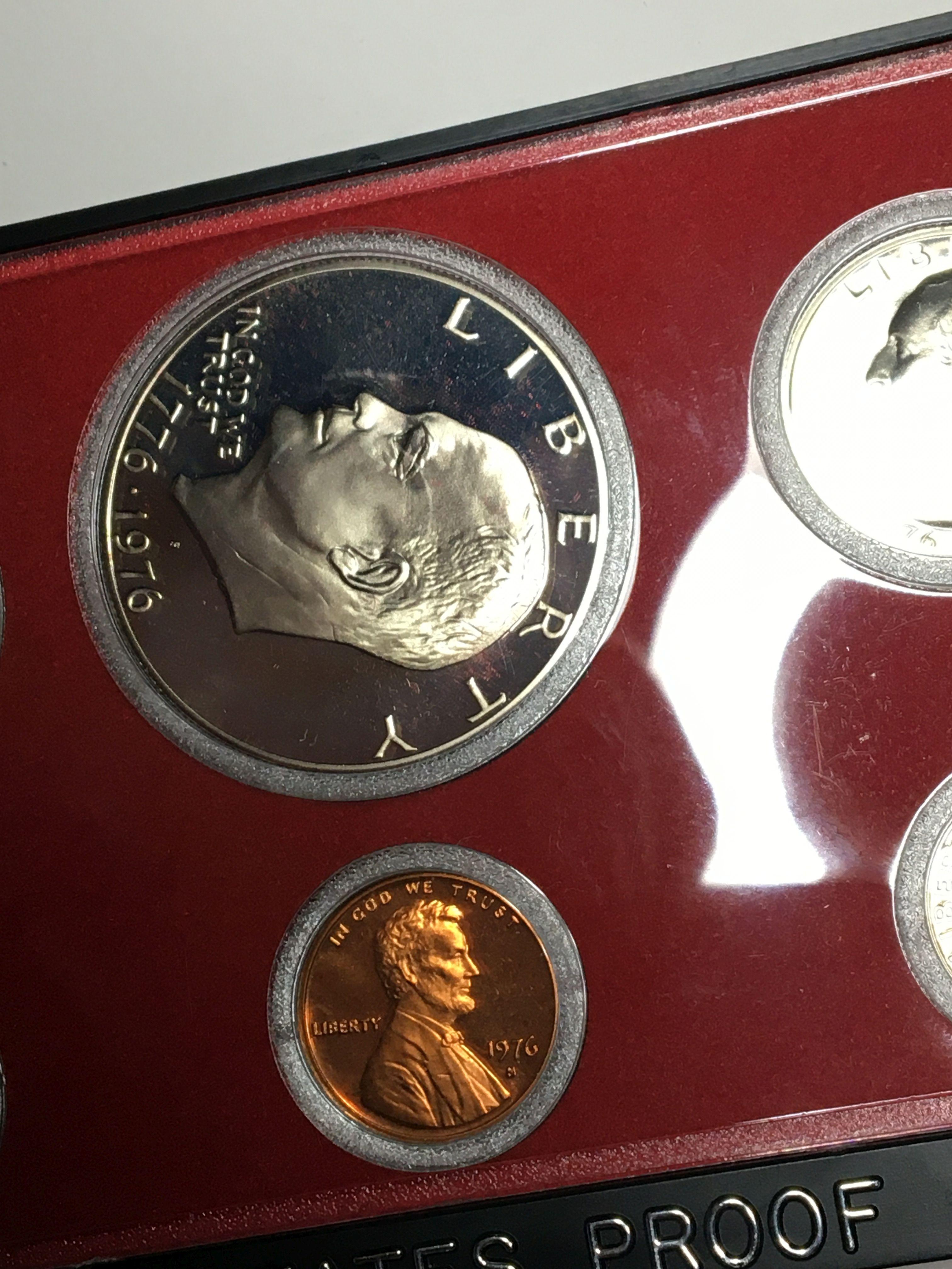 1776-1976 Proof Set With Eisenhower Dollar.