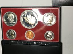 1776-1976 Proof Set With Eisenhower Dollar.