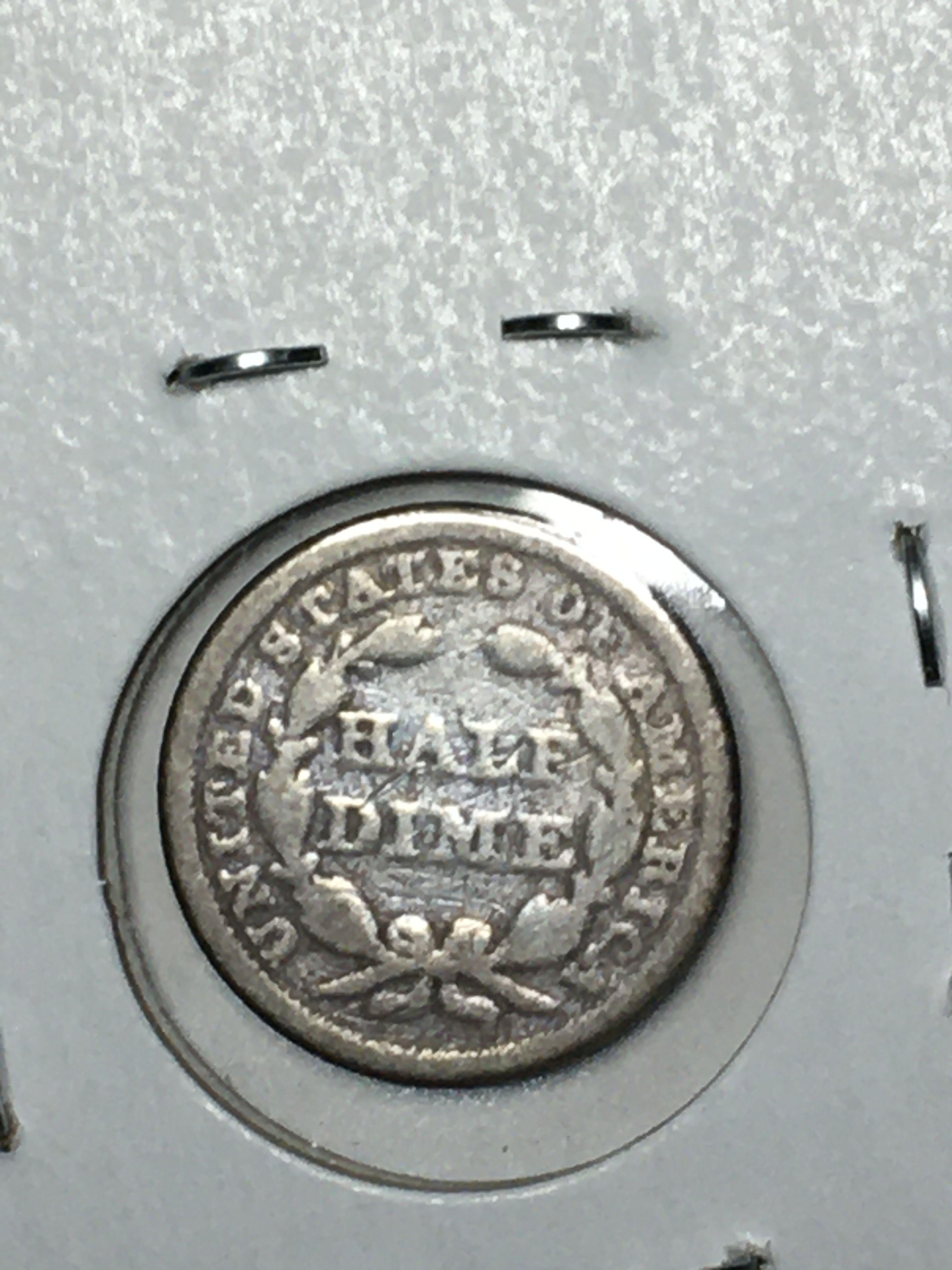 1853 Half Dime With Arrows