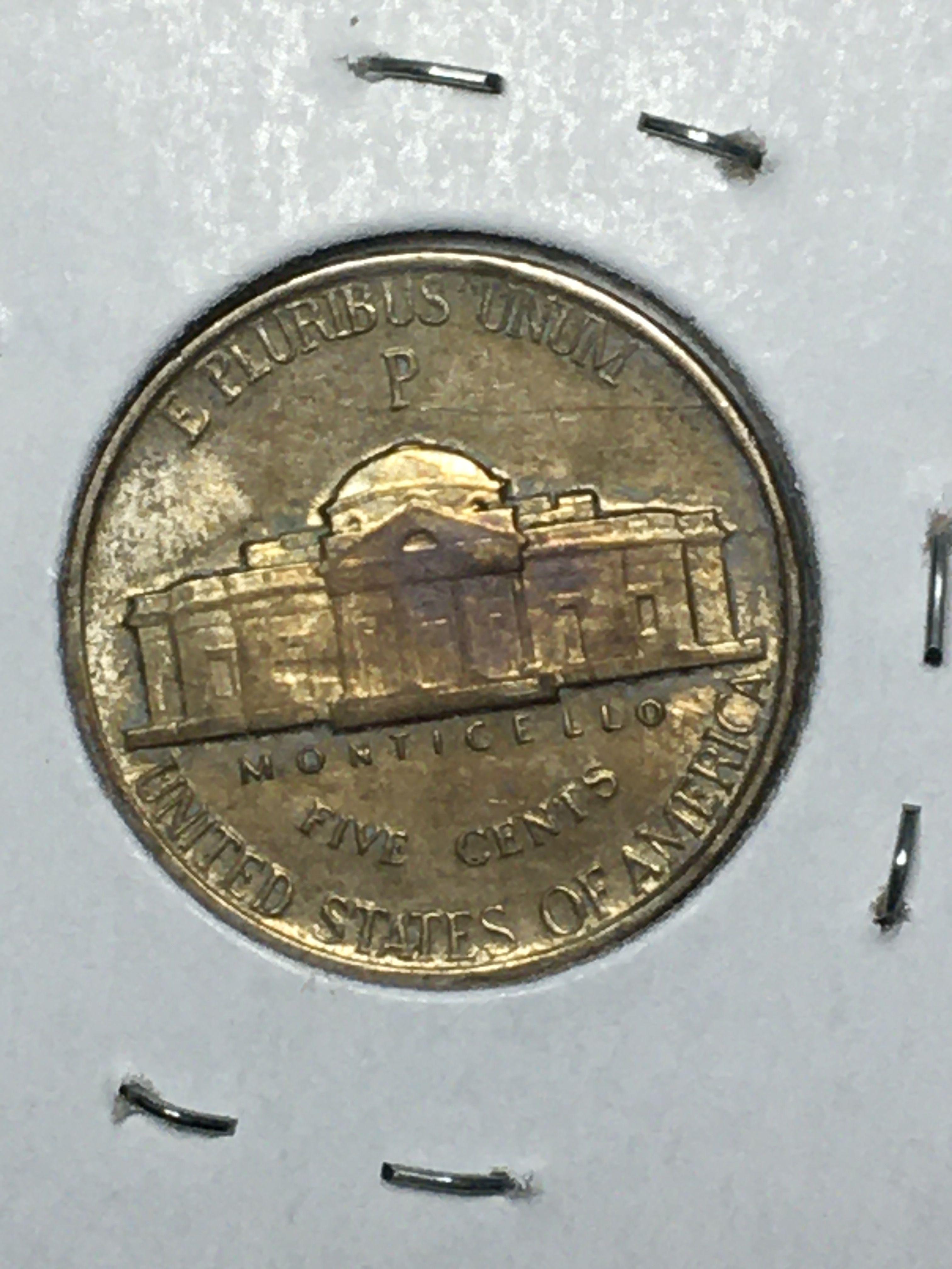 1943 P Jefferson Silver War Nickel