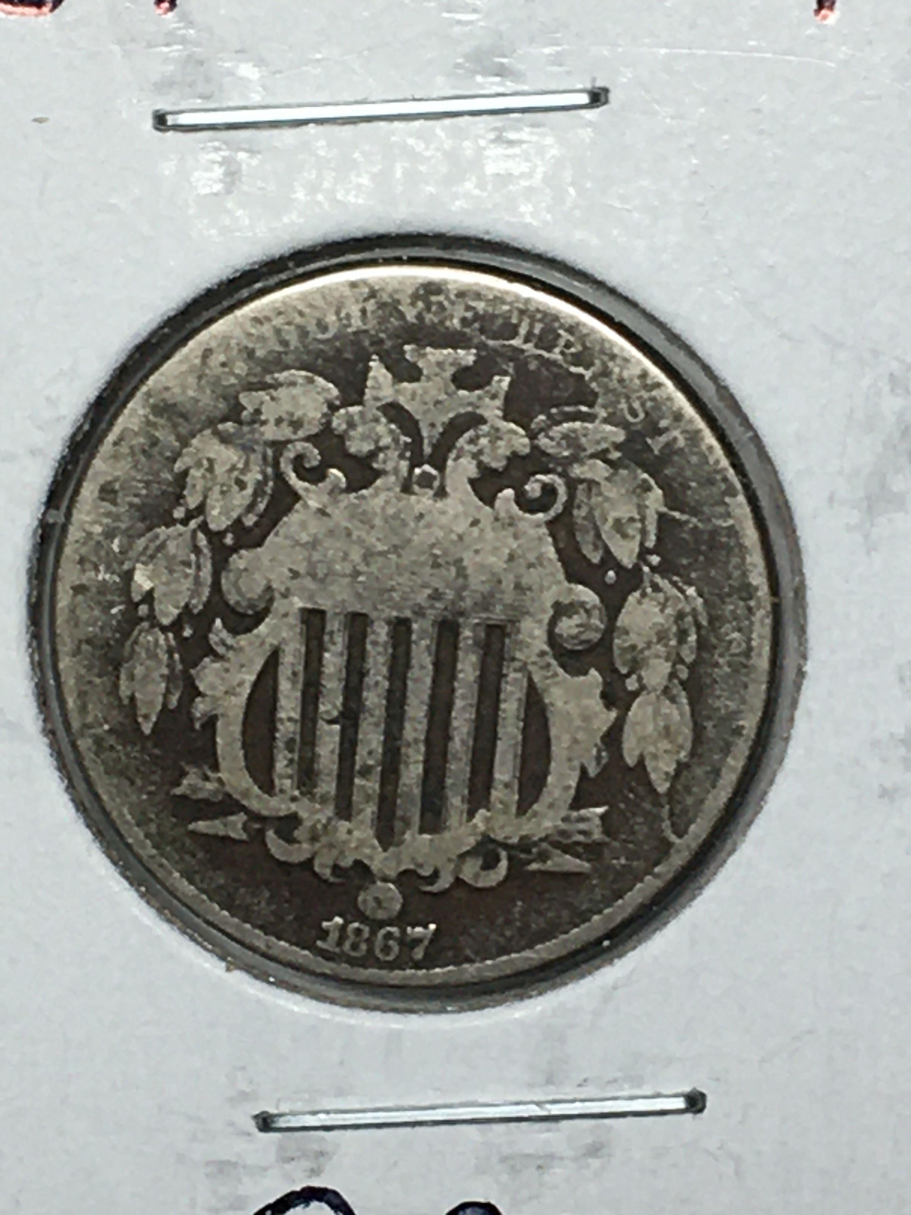 1867 Shield Nickel