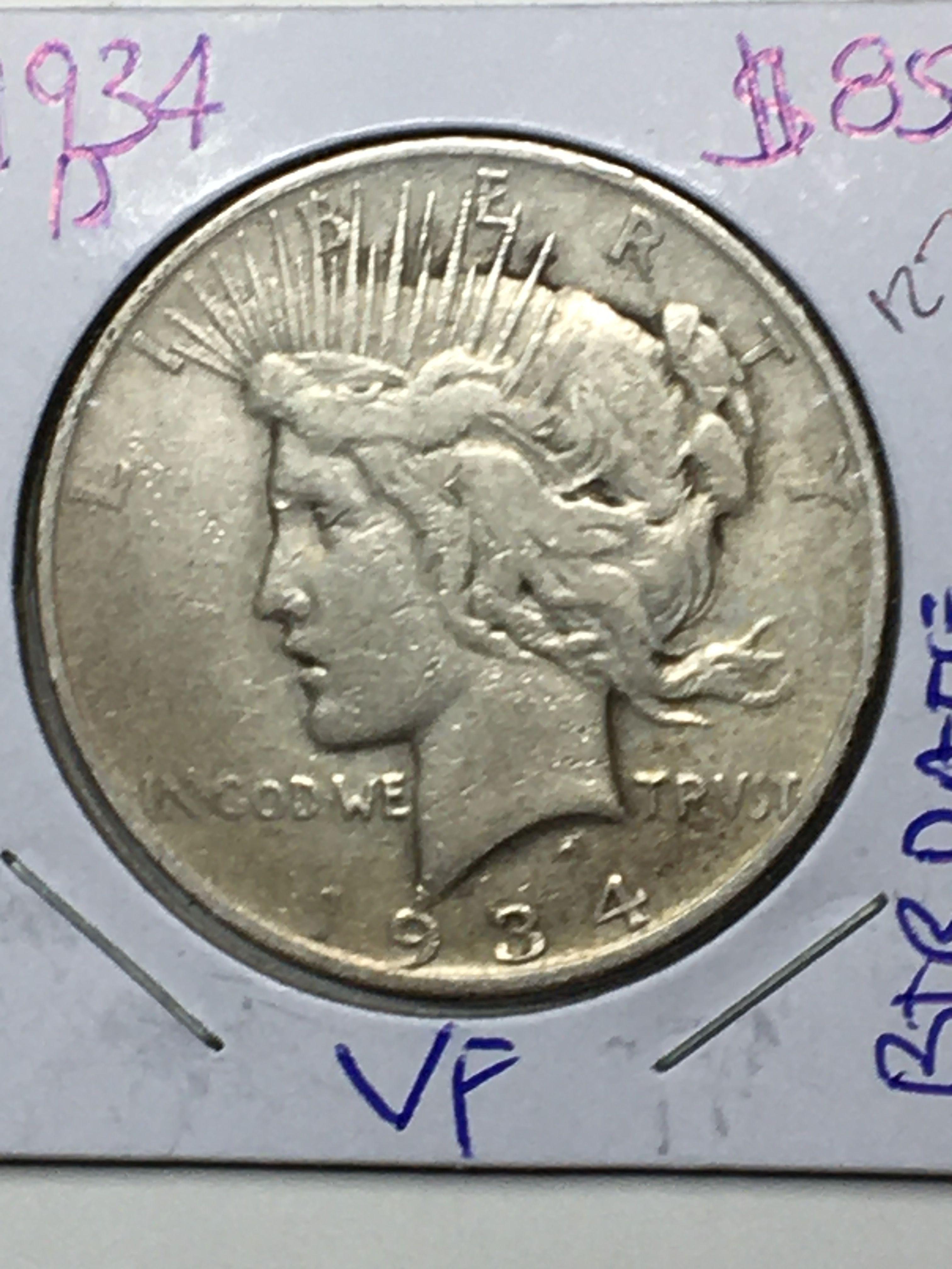 1934 D Peace Dollar