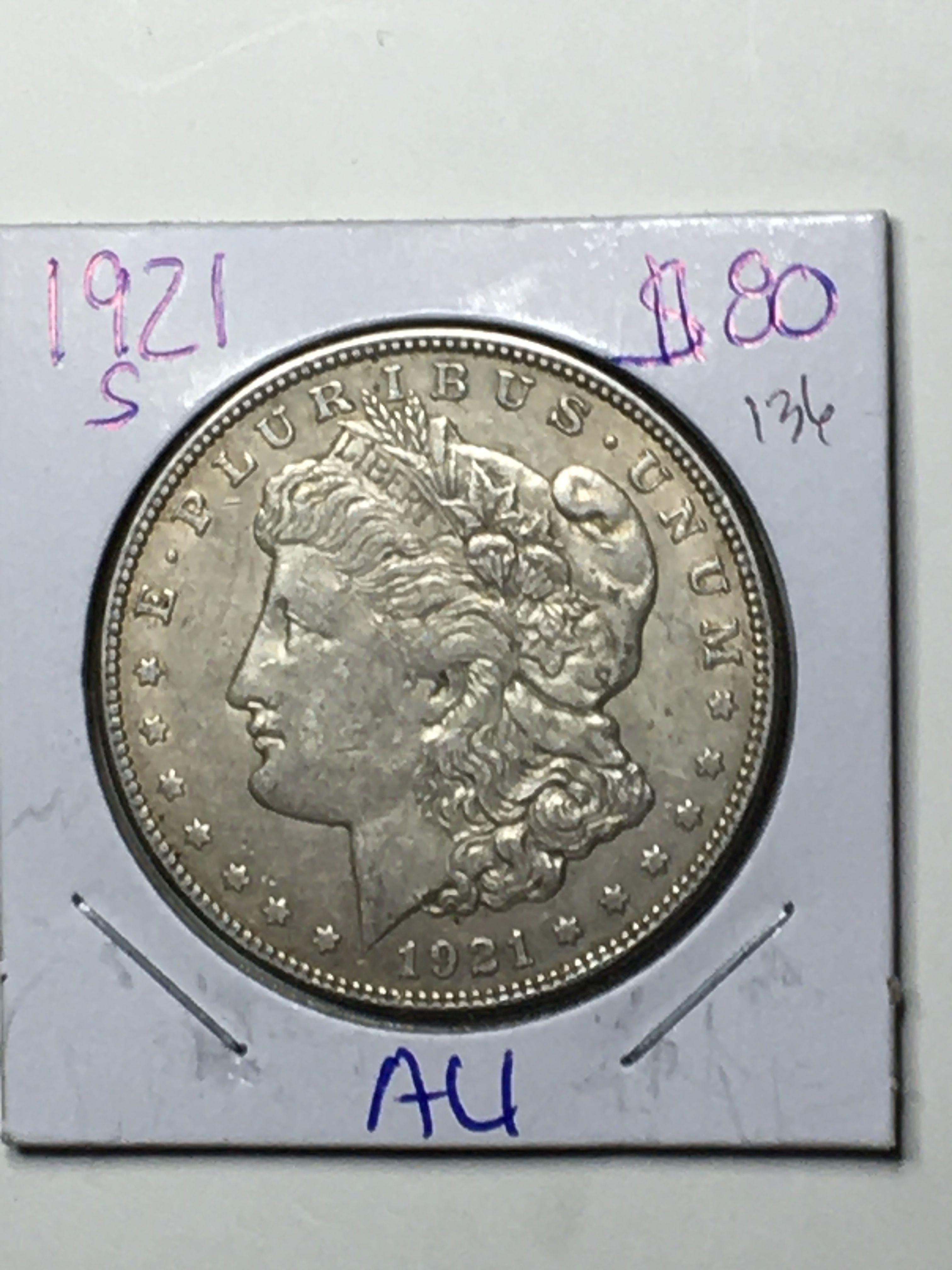 1921 S Morgan Dollar