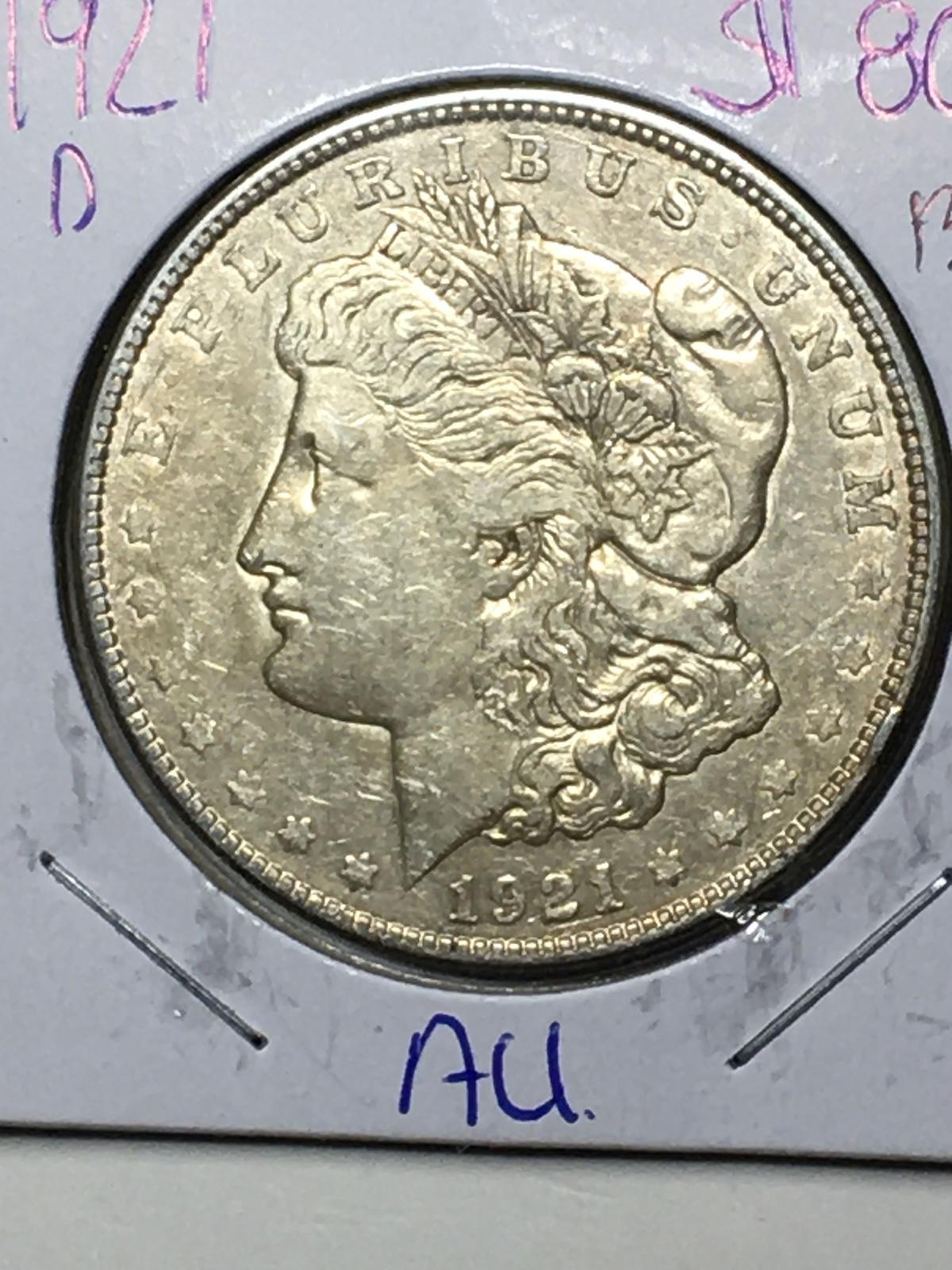 1921 D Morgan Dollar