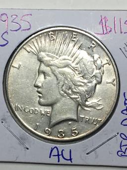 1935 S Peace Dollar