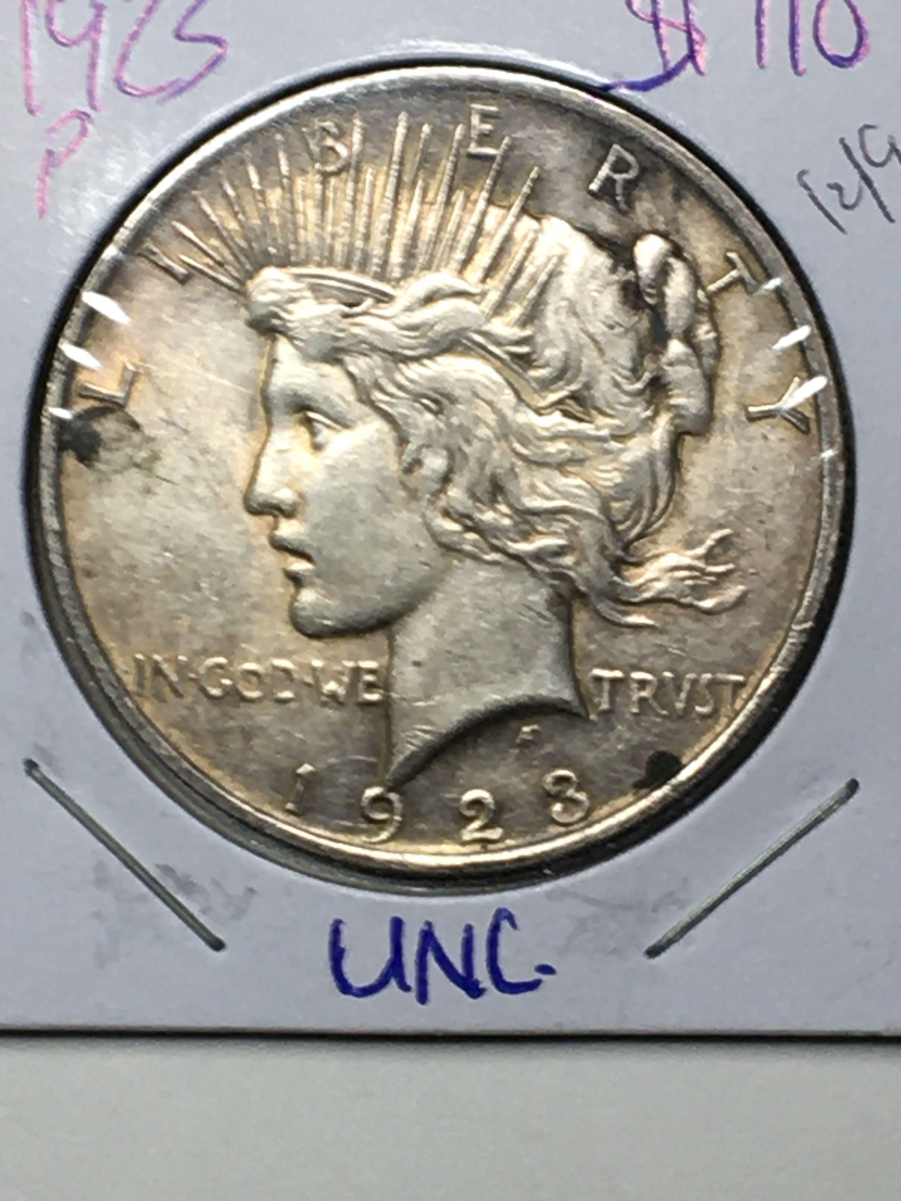 1923 P Peace Dollar