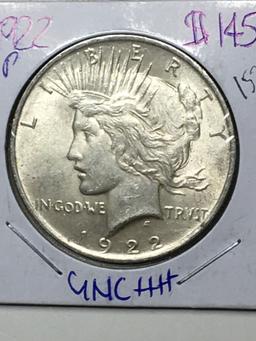 1922 P Peace Dollar