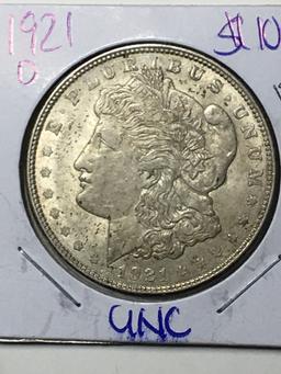 1921 D Morgan Dollar