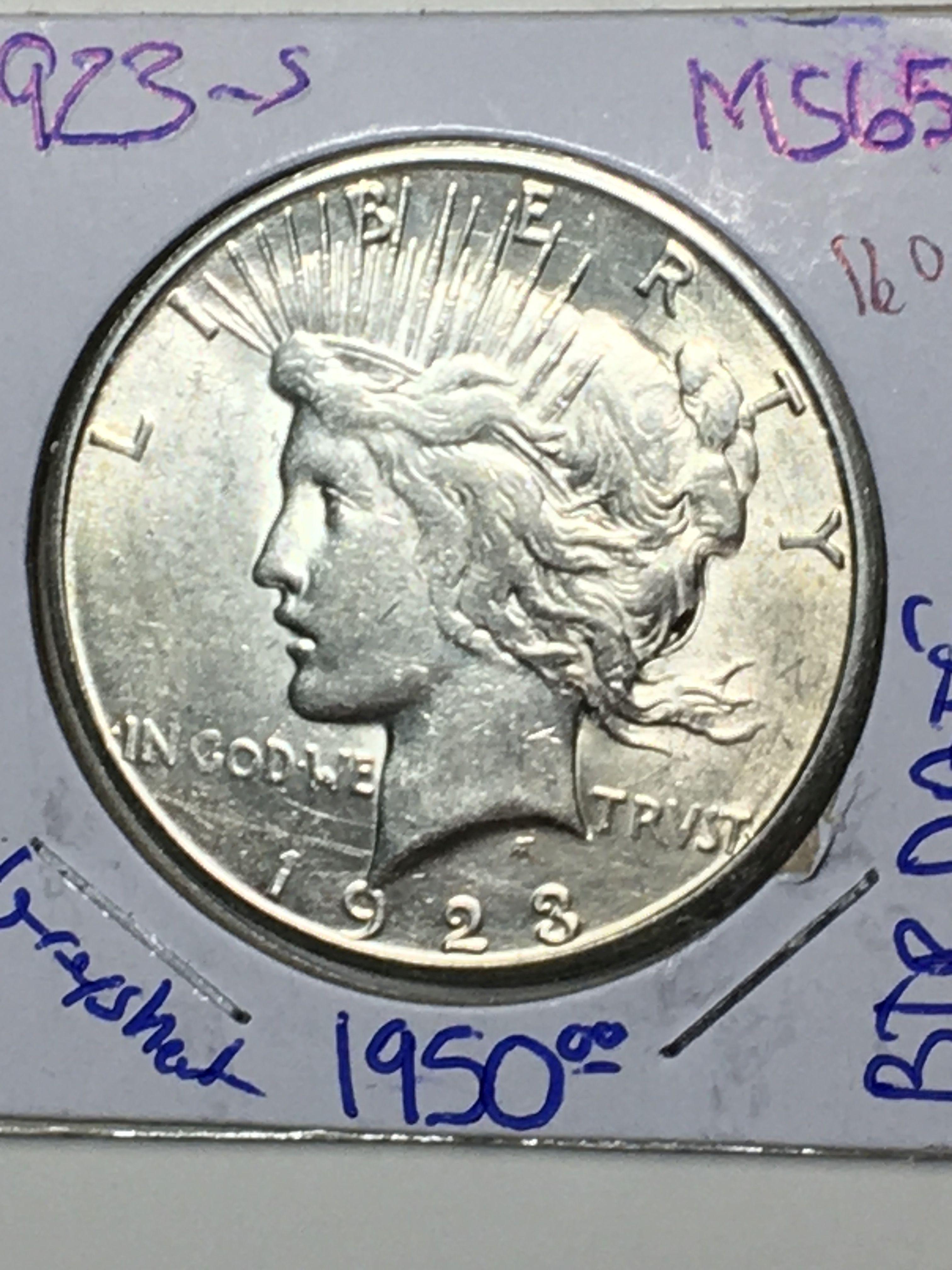 1923 S Peace Dollar