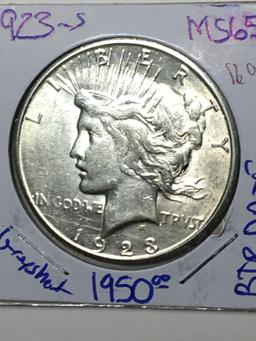 1923 S Peace Dollar