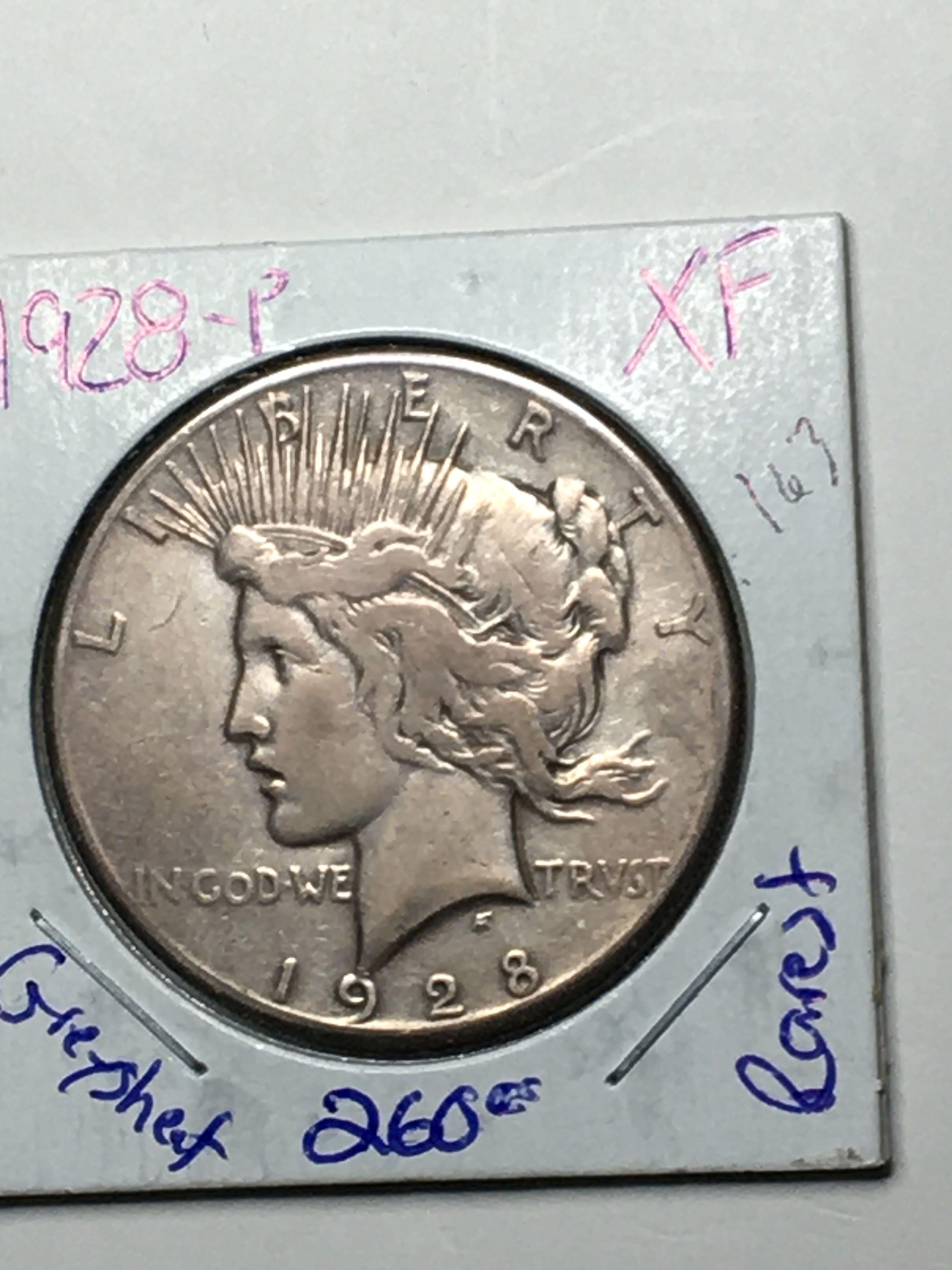 1928 P Peace Dollar