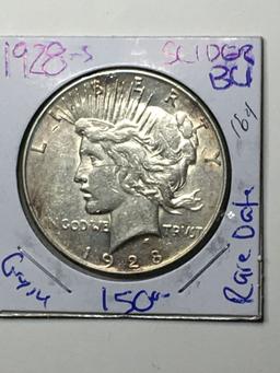 1928 S Peace Dollar