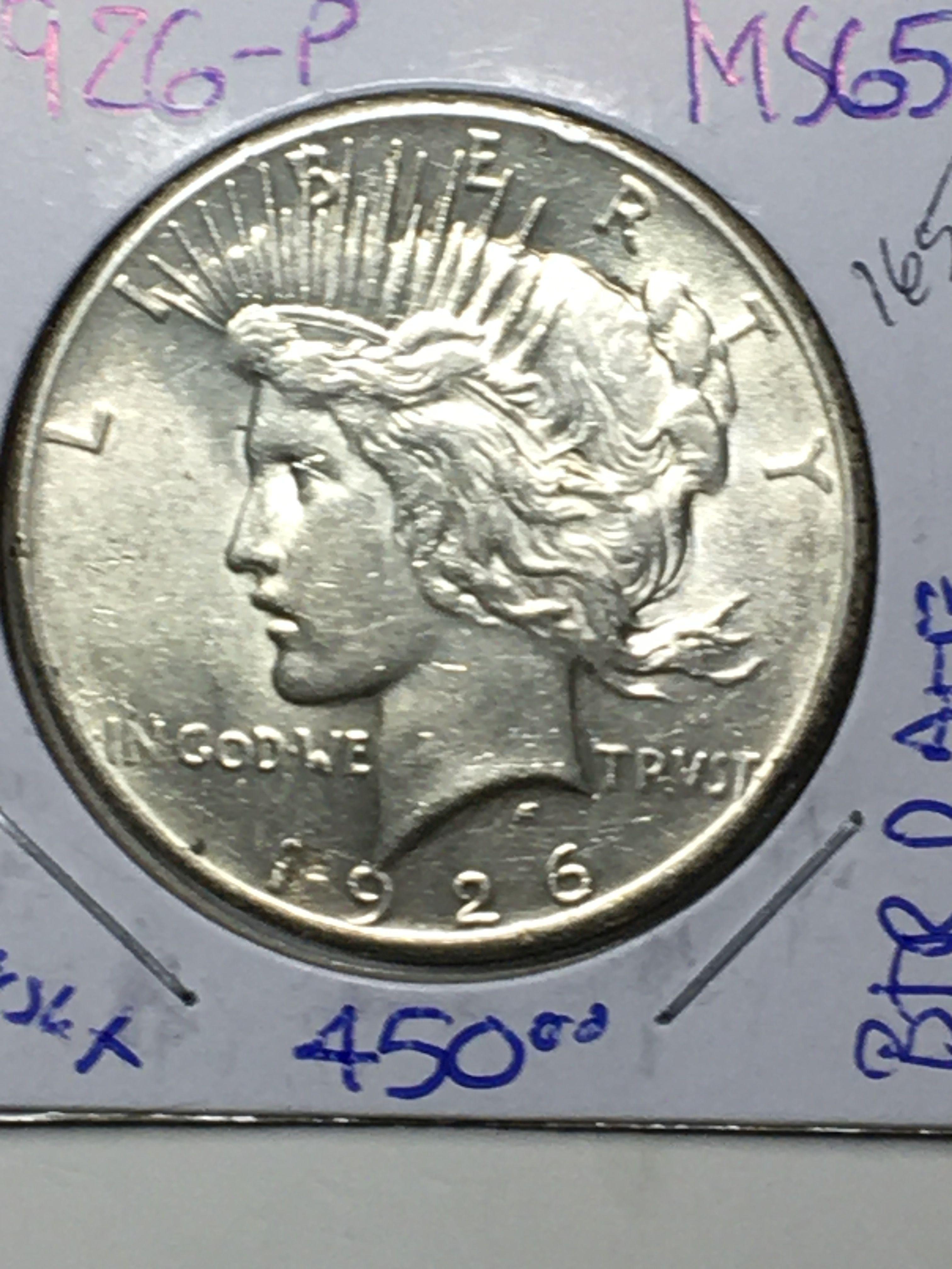 1926 P Peace Dollar