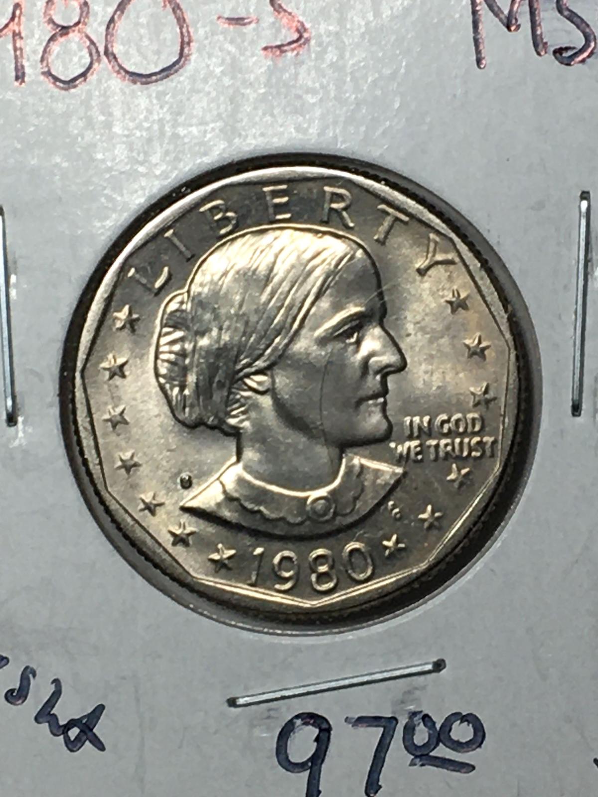 1980 S Susan B. Anthony Dollar