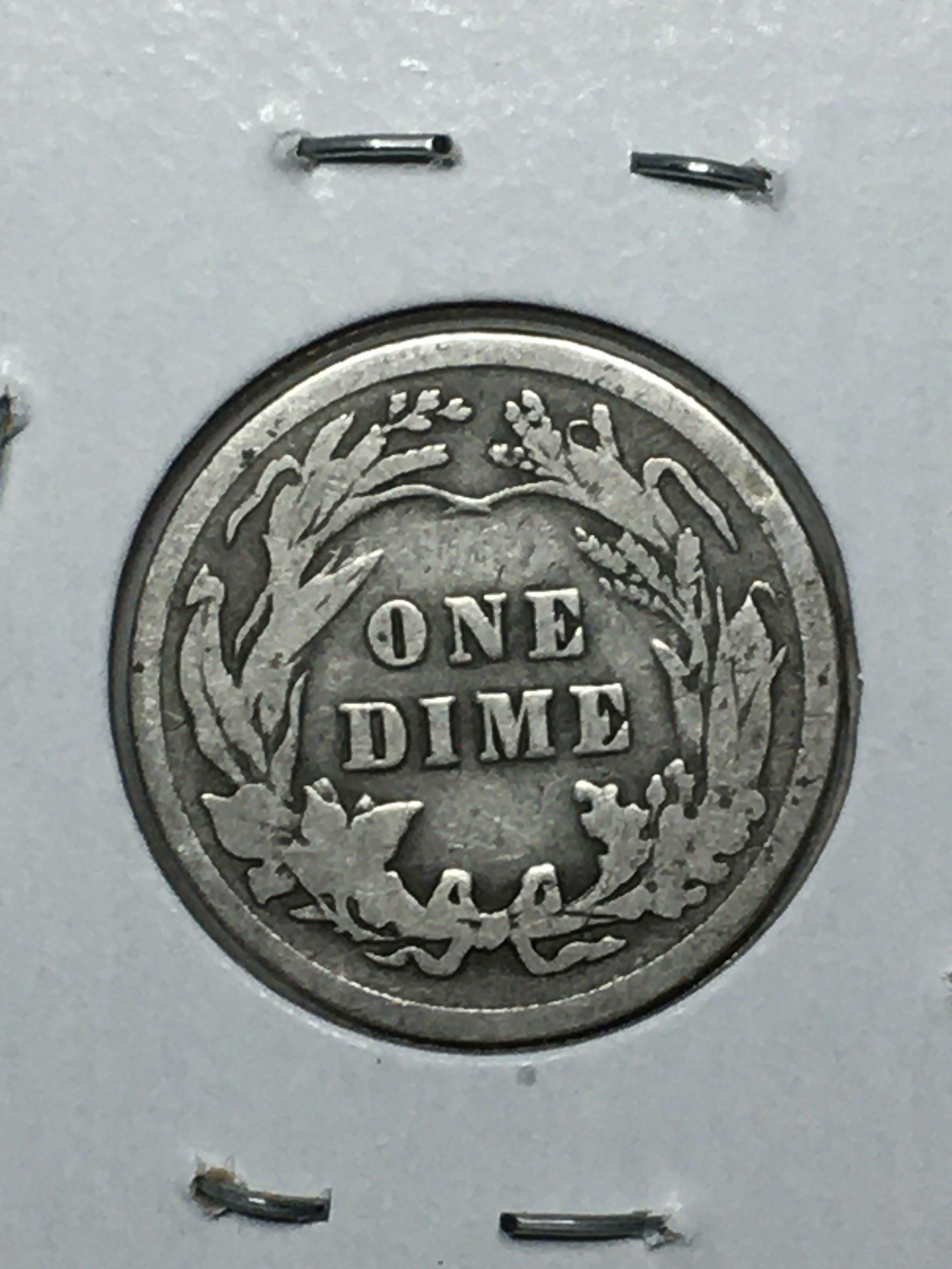 1911 P Barber Dime