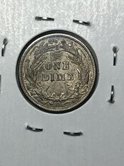 1906 P Barber Dime